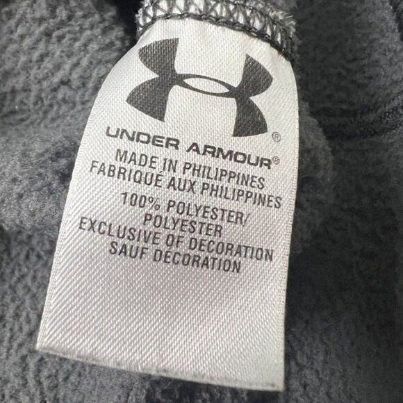 Under Armour Womens Gray & Pink Fleece Lined Jacket Full Zip Long Sleeve Sporty - Picture 9 of 12